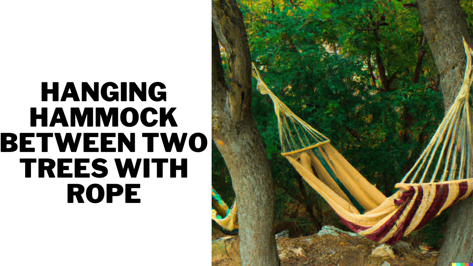 How to Hang a Hammock between Two Trees With Rope