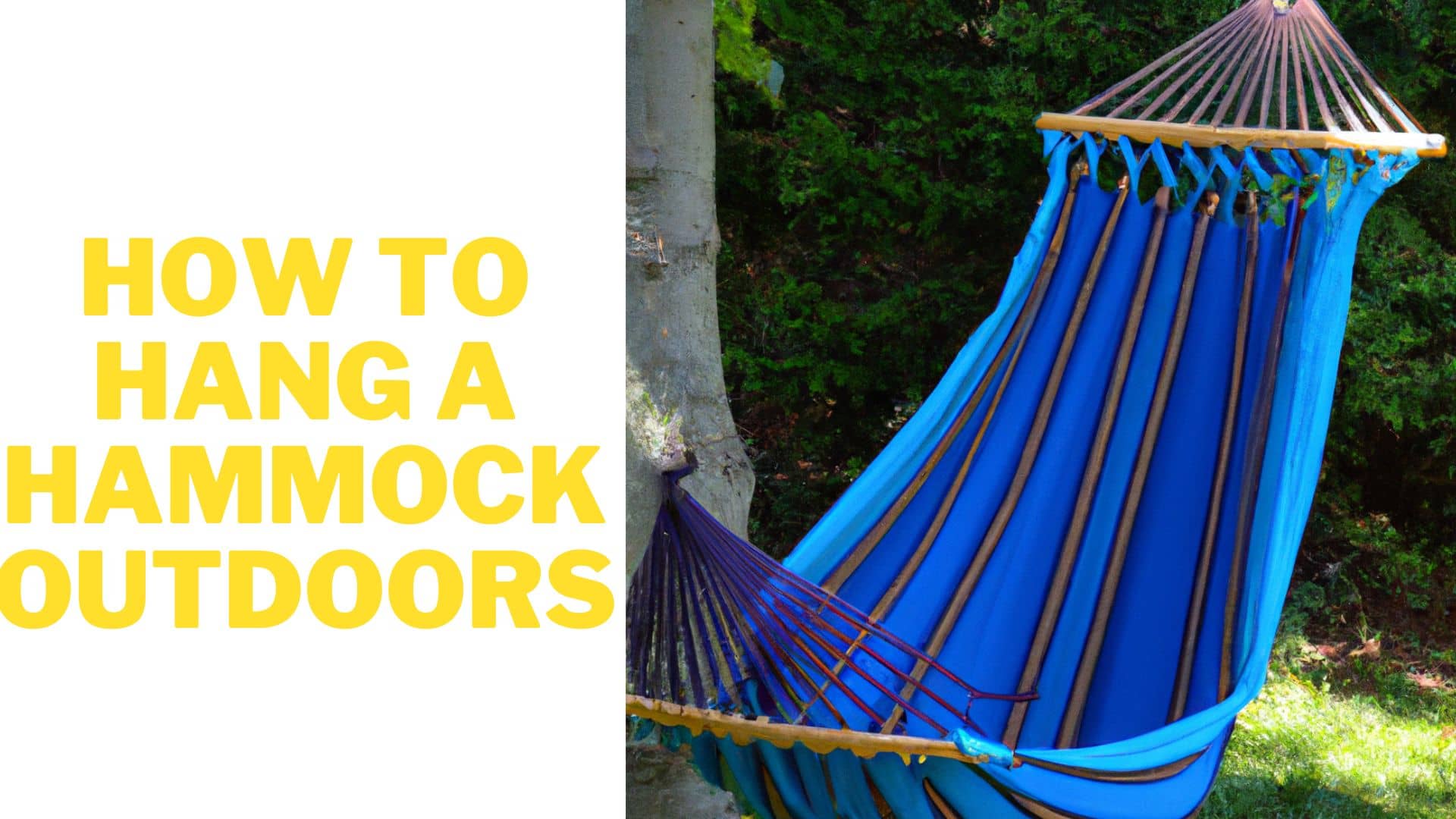 How to Hang a Hammock Outdoors