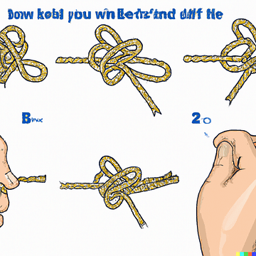 Step-by-step instructions for tying a secure and stable knot