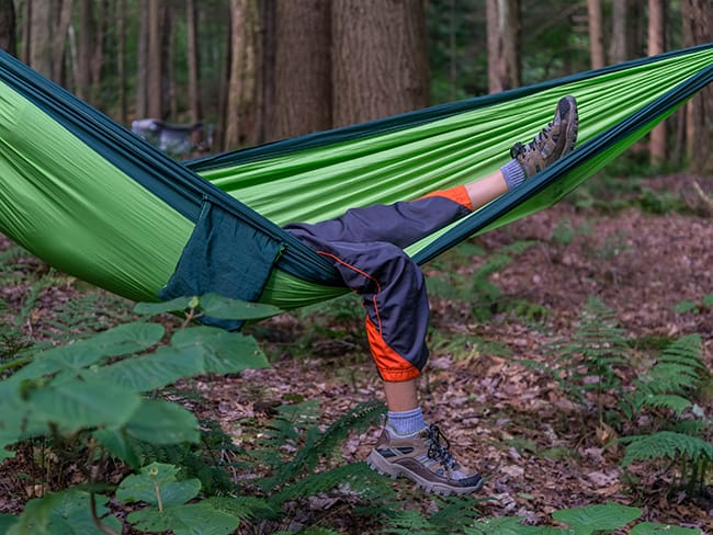 How to Hang a Backpacking Hammock Without Trees